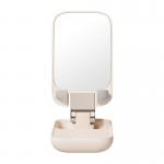 Suport universal telefon Baseus Seashell Mirror, Functie oglinda, Ajustabil, Roz 5 - lerato.ro