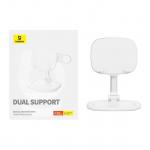 Suport universal tableta si telefon Baseus Seashell, Ajustabil, Alb 7 - lerato.ro