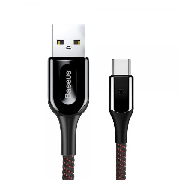 Cablu pentru incarcare si transfer de date Baseus X-Shaped USB 3.0/USB Type-C 1m Negru