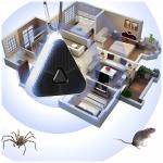 Repelent ultrasonic pentru insecte MajesticLine, Frecventa 19.5 – 135 kHz, 120mAh, Negru 6 - lerato.ro