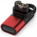 Adaptor incarcare Beline compatibil cu ceas Garmin, mama Lightning, Negru / Rosu 2 - lerato.ro