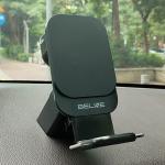 Suport auto Beline BLNWCH01, Dashboard / Windshield Mount, Incarcare Wireless 15W, Negru 11 - lerato.ro