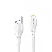 Cablu pentru incarcare si transfer de date Beline BLNCWL01, USB-A la Lightning, 25W, 1m, Alb
