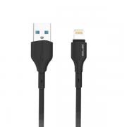 Cablu pentru incarcare si transfer de date Beline BLNCBL01, USB-A la Lightning, 25W, 1m, Negru