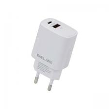 Incarcator retea Beline BLN2CW20, 20W, 3A, 1x USB-C, 1x USB-A, Alb