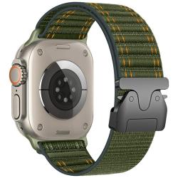 Curea Beline Diagonal Style Parachute Strap compatibila cu Apple Watch 42/44/45/49mm, Verde