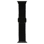 Curea Beline Textile Strap compatibila cu Apple Watch 38/40/41mm, Negru 2 - lerato.ro