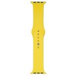 Curea Beline Silicone Strap compatibila cu Apple Watch 38/40/41mm, Galben 2 - lerato.ro