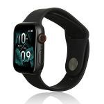 Curea Beline Silicone Strap compatibila cu Apple Watch 38/40/41mm, Negru 3 - lerato.ro