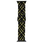 Curea Beline Textile Strap compatibila cu Apple Watch 38/40/41mm, Negru / Lime 2 - lerato.ro