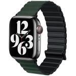Curea Beline Magnetic Pro Strap compatibila cu Apple Watch 38/40/41mm, Negru / Verde 2 - lerato.ro