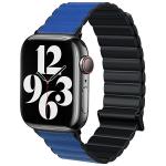 Curea Beline Magnetic Pro Strap compatibila cu Apple Watch 38/40/41mm, Negru / Albastru 2 - lerato.ro