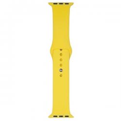 Curea Beline Silicone Strap compatibila cu Apple Watch 42/44/45/49mm, Galben