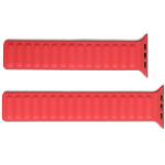 Curea Beline Magnetic Strap compatibila cu Apple Watch 38/40/41mm, Rosu 3 - lerato.ro