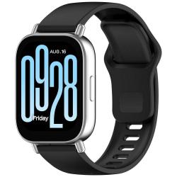 Curea Beline din silicon compatibila cu Xiaomi Redmi Watch 5, Negru