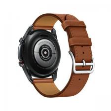 Accesorii Huawei Watch, Curea universala din piele naturala Beline Hermes, 20mm, Maro, lerato.ro