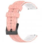 Curea universala Beline Cube, 22mm, Alb / Roz