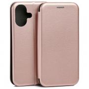 Carcasa Beline Magnetic Book compatibila cu iPhone 17, Rose Gold