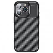 Carcasa Beline Carbon Armor compatibila cu iPhone 16 Pro Max, Negru