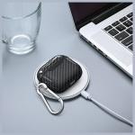 Carcasa Beline Carbon Cover compatibila cu Apple AirPods 4, Negru 4 - lerato.ro