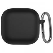 Carcasa Beline Silicone Cover compatibila cu Apple AirPods 4, Negru
