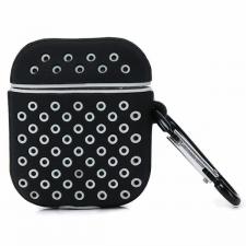 Carcasa Beline Sport Cover compatibila cu Apple AirPods 1/2, Negru / Alb