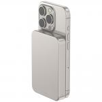 Baterie externa Cellline Mini compatibila MagSafe, 10000mAh, PD 3A, Incarcare Wireless 15W, USB-C, Gri 5 - lerato.ro