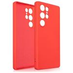 Carcasa Beline Silicone Case compatibila cu Samsung Galaxy S25 Ultra, Rosu 3 - lerato.ro