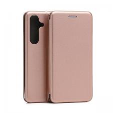 Carcasa flip cover Beline Magnetic Book compatibila cu Samsung Galaxy S24, Rose Gold