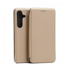 Carcasa flip cover Beline Magnetic Book compatibila cu Samsung Galaxy S24, Gold