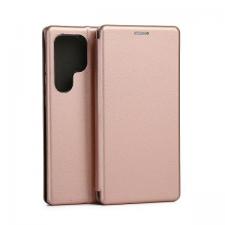 Carcasa flip cover Beline Magnetic Book compatibila cu Samsung Galaxy S24 Ultra, Rose Gold