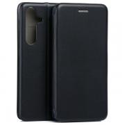 Carcasa flip cover Beline Magnetic Book compatibila cu Samsung Galaxy S25, Negru