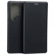 Carcasa flip cover Beline Magnetic Book compatibila cu Samsung Galaxy S25 Ultra, Negru