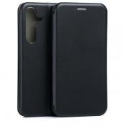 Carcasa flip cover Beline Magnetic Book compatibila cu Samsung Galaxy S25 Plus, Negru