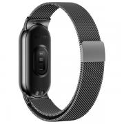 Curea Beline Magnetic Metal Strap compatibila cu Xiaomi Mi Band 10/9/8, Negru