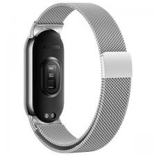Curea Beline Magnetic Metal Strap compatibila cu Xiaomi Mi Band 10/9/8, Silver