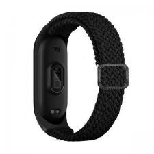 Curea din nylon Beline Nylon Strap compatibila cu Xiaomi Mi Band 10/9/8, Negru