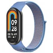 Curea din nylon Beline NylonLoop compatibila cu Xiaomi Mi Band 10/9/8, Albastru