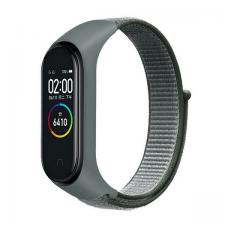 Accesorii Xiaomi Band, Curea din nylon Beline NylonLoop compatibila cu Xiaomi Mi Band 7/6/5/4/3, Gri, lerato.ro