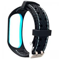 Accesorii Xiaomi Band, Curea din silicon Beline Sport Strap compatibila cu Xiaomi Mi Band 7, Negru / Albastru, lerato.ro