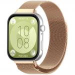 Curea Beline Saiboro compatibila cu Huawei Watch Fit 5 / 5 Pro / 4 / 4 Pro / 3, Rose Gold 2 - lerato.ro
