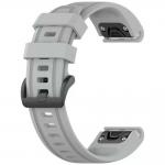 Curea din silicon Beline Watch 2 compatibila cu Garmin Fenix 8 / 7S / 6S / 5S 43mm, Gri 3 - lerato.ro