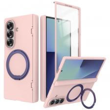 Huse si carcase Samsung , Carcasa Beline Hinge 360 compatibila cu Samsung Galaxy Z Fold 8, Roz, lerato.ro