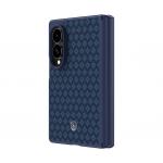 Kit protectie 2 in 1 Benks Magnetic Armor Grid Pro Grand Combo, Carcasa cu fibra Kevlar si Folie sticla securizata GlassWarrior, compatibil cu Samsung Galaxy Z Fold 8, Albastru 4 - lerato.ro