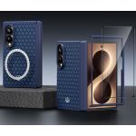Kit protectie 2 in 1 Benks Magnetic Armor Grid Pro Grand Combo, Carcasa cu fibra Kevlar si Folie sticla securizata GlassWarrior, compatibil cu Samsung Galaxy Z Fold 8, Albastru 8 - lerato.ro