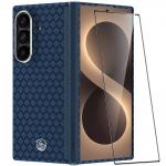 Kit protectie 2 in 1 Benks Magnetic Armor Grid Air Grand Combo, Carcasa cu fibra Kevlar si Folie sticla securizata GlassWarrior, compatibil cu Samsung Galaxy Z Fold 8 Ultra, Albastru 6 - lerato.ro