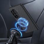 Kit protectie 2 in 1 Benks Magnetic Armor Grid Pro Grand Combo, Carcasa cu fibra Kevlar si Folie sticla securizata GlassWarrior, compatibil cu Samsung Galaxy Z Fold 8 Ultra, Albastru 12 - lerato.ro