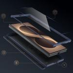 Kit protectie 2 in 1 Benks Magnetic Armor Grid Pro Grand Combo, Carcasa cu fibra Kevlar si Folie sticla securizata GlassWarrior, compatibil cu Samsung Galaxy Z Fold 8 Ultra, Albastru 8 - lerato.ro