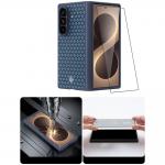 Kit protectie 2 in 1 Benks Magnetic Armor Grid Pro Grand Combo, Carcasa cu fibra Kevlar si Folie sticla securizata GlassWarrior, compatibil cu Samsung Galaxy Z Fold 8 Ultra, Albastru 11 - lerato.ro