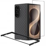 Kit protectie 2 in 1 Benks Magnetic Armor Grid Pro Grand Combo, Carcasa cu fibra Kevlar si Folie sticla securizata GlassWarrior, compatibil cu Samsung Galaxy Z Fold 8 Ultra, Negru 2 - lerato.ro